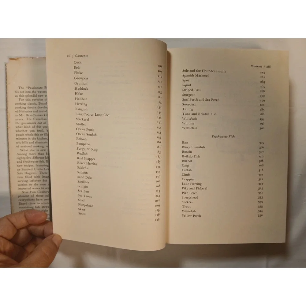 James Beard's New Fish Cookery‎ 1976 - HC/DJ - Little, Brown & Co.